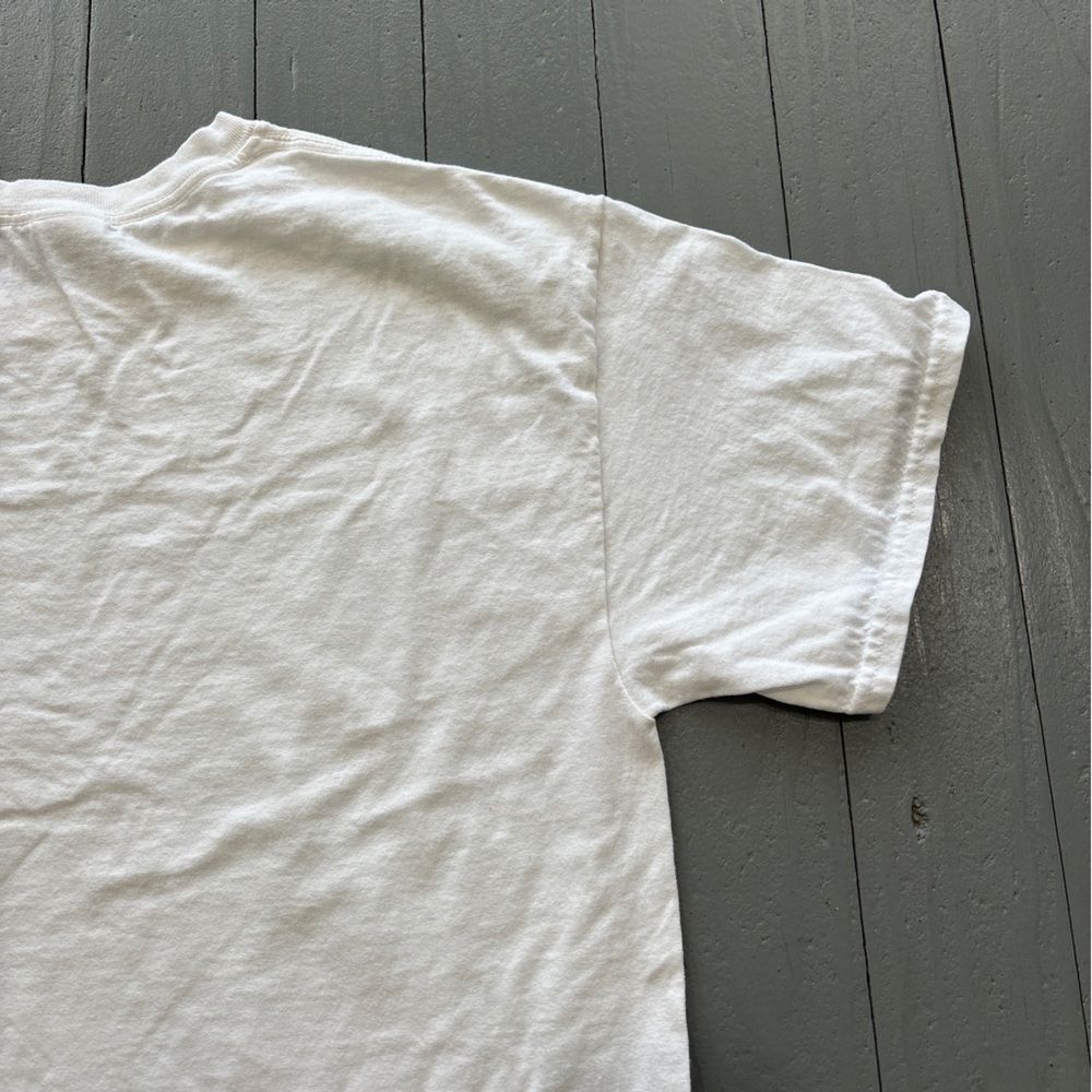 vintage Y2K mark‎ martin shirt mens large white green racing Batesville speedway - Picture 4 of 6